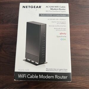 NETGEAR Black WiFi Cable Modem Router